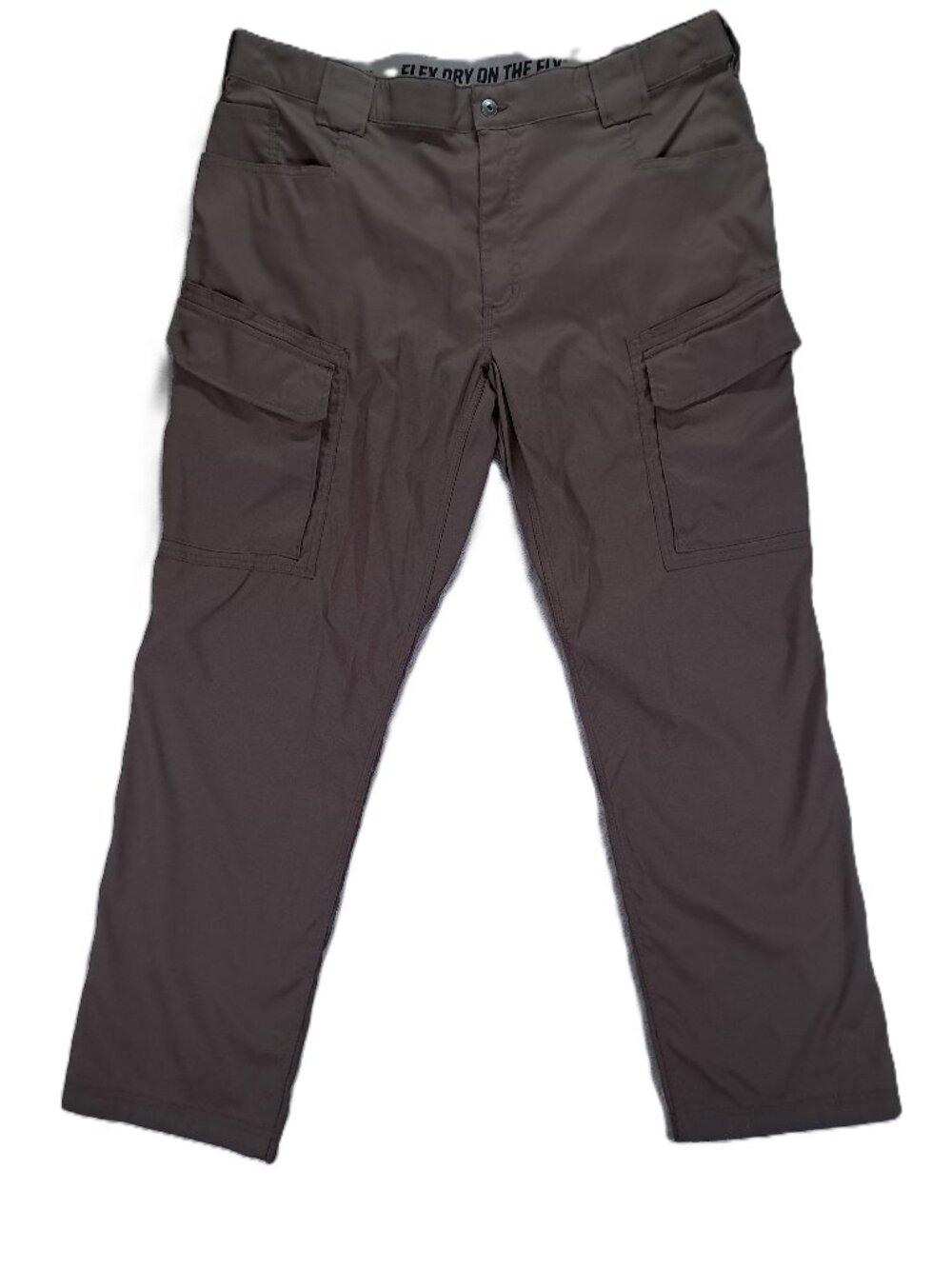 Duluth Trading Co Cargo Pant Men 42x32 Brown Flex Dry On The Fly Outdoor 36315